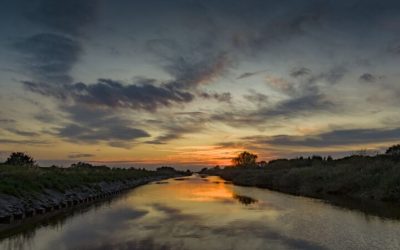 The Sun Setting on the River Don