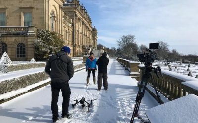 Helen Skelton, the Beast from the East, filmed by Halo Vue