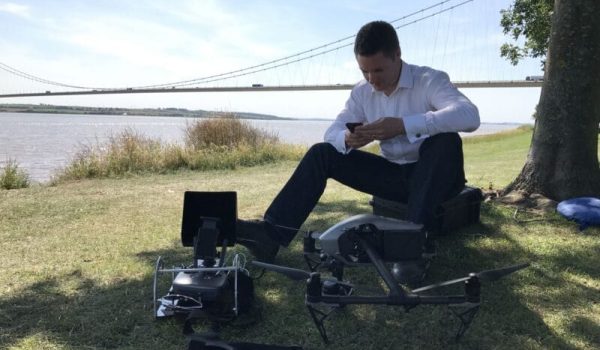 ITV News, Ben Chapman, drone, humber bridge,