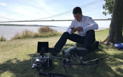 ITV News, Ben Chapman, drone, humber bridge,