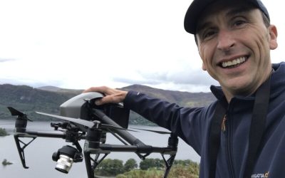 Phil Fearnley , drone pilot in the Lake District for ITV