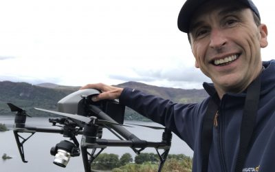 Phil Fearnley , drone pilot in the Lake District for ITV